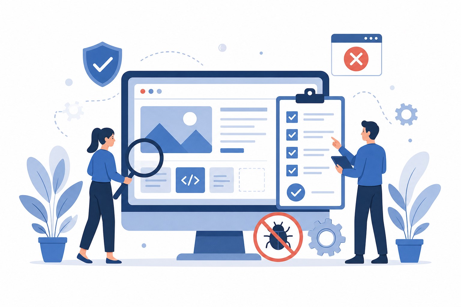Testare website